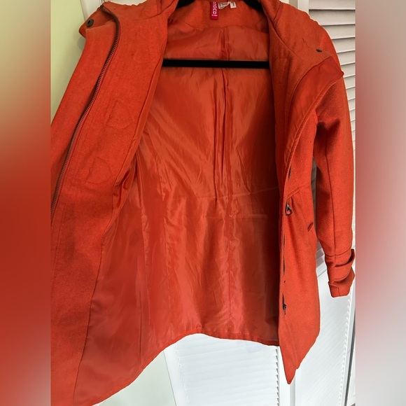 EUC H&M Pumpkin Spice Wool Coat - Picture 7 of 8